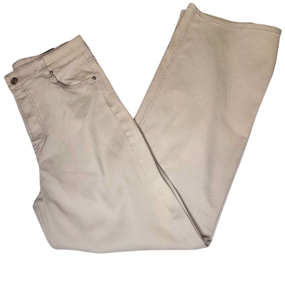 NWT H&M Divided Women's High Rise Wide Leg Khaki Pants Jeans Sz 10 Boho Casual